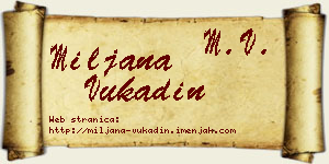 Miljana Vukadin vizit kartica
